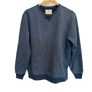 Taylor Stitch Sweater Men 42 Large Blue Heavyweight French Terry Crewneck